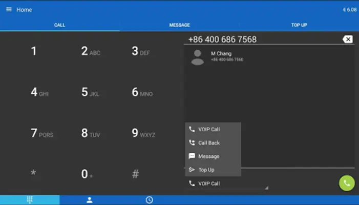 12Voip android App screenshot 4